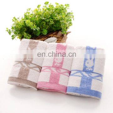 100% cotton super soft and absorbent embroidered rabbit head towel