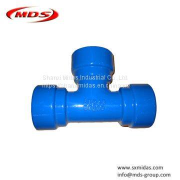 BS EN545 ductile iron elbow pipe fitting for water