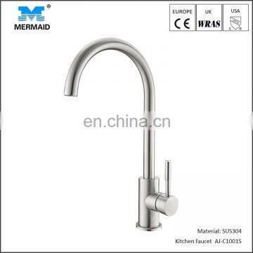 Contemporary Hot Sale With Drinking Water Stainless Steel Water Faucet Brushed Finish Lead Free Two Handle Kitchen Mixer Tap photo-6