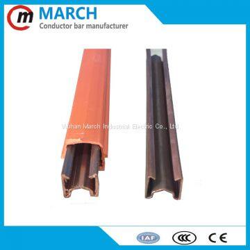 400A Copper Crane parts conductor rail with collector