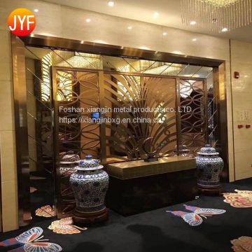 JFYY006 stainless steel cutting architectural laser cut metal laser cut metal screens in the garden partitions