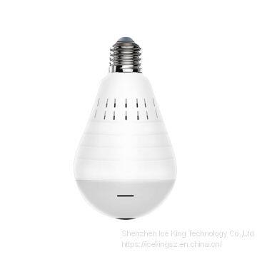 Panoramic IP Two-Way Audio Light Bulb Wireless Video Camera