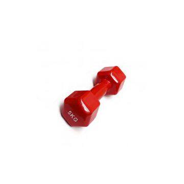 Factory Price Custom 5 Kg Vinyl Hex Dumbbell