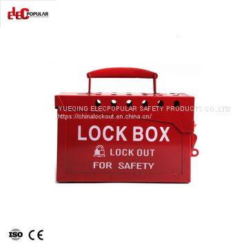 Metal Portable Lock Box EP-8812  Lockout Box and Kit   Group Lockout Box