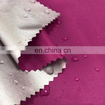 Chinese Supplier 100% Polyester 210t Taffeta Silver Coated Blackout Fabric photo-4