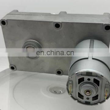 0.3rpm DC gear motor with flat type gearbox 12v 24v