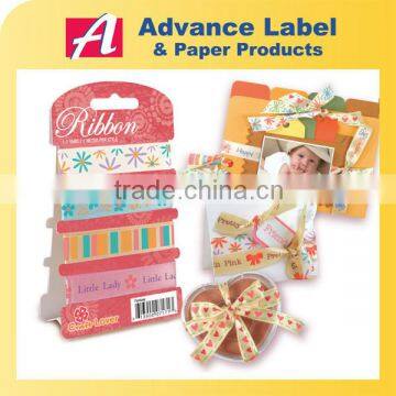 Polyester For Scrapbook DIY Craft Gift Printed Ribbon set
