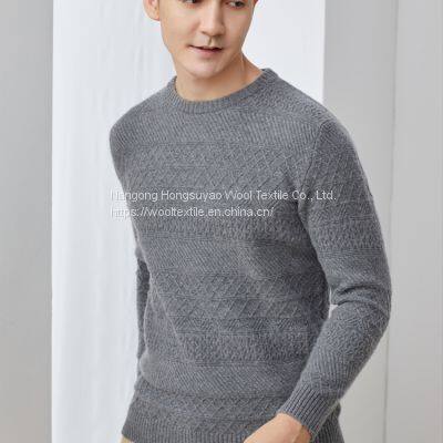 Fashion Knitted Pullover Cashmere Sweater Men Casual Sweater for Sale photo-4