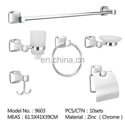 Accessories Set Four Pieces Towel Bar Parts Washroom Wall Mount Shaving Makeup Bathroom Mirror