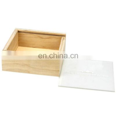 carved custom wooden gift box with sliding top small wooden trinket & favour boxes