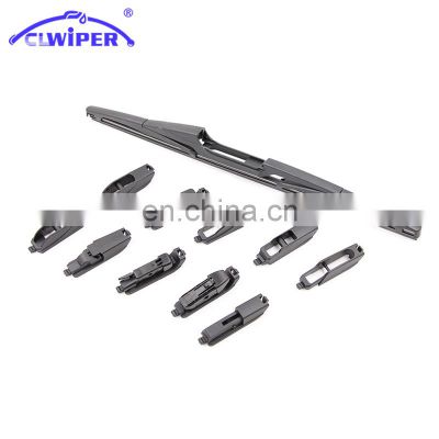 CLWIPER Rear Wiper Blade 1+10 adaptors multifunctional back car wiper blade 10 inch rear wiper blade