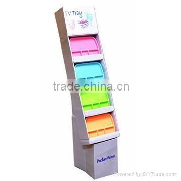 Advertising Cardboard Floor Display,Cardboard Display Shelf,Corrugated Cardboard Display Stand