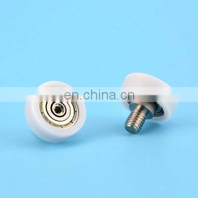 Custom flat plastic wheel with screw