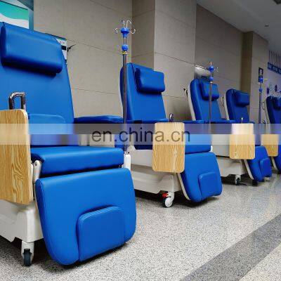 High Quality Electric Blood Collection Dialysis Chair for Hospital Use photo-2