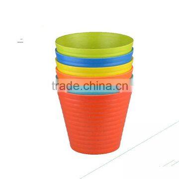 Indoor Bamboo Fiber/plant fiber colors flower pot