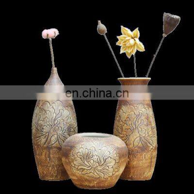 Jingdezhen table creative European modern vintage ceramic vases set pieces of three