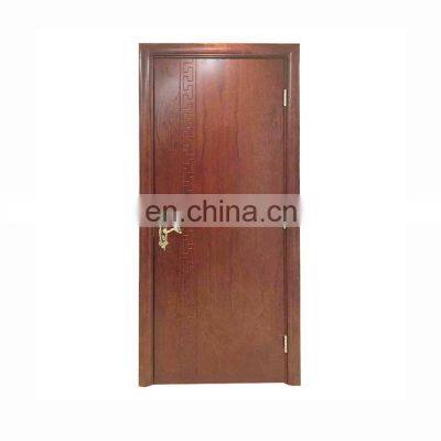 100% Real Solid Soundproof Wood Door Simple Teak Wooden Doors for Sale photo-4