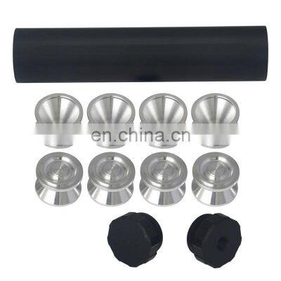 1/2-28 9.75L Black Tube Fuel Solvent Filter + 8 7075 1.375 D Storage Cups For NAPA 4003 WIX 24003