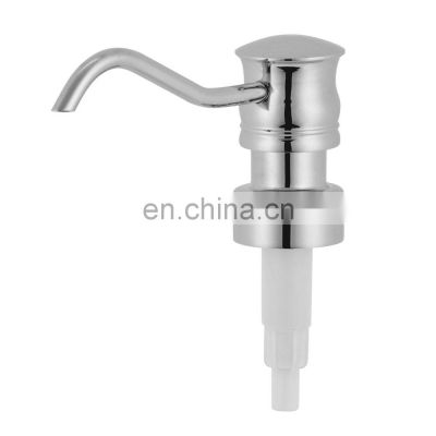 Longan Customize Brass Material Liquid Soap Dispenser Long Nozzle 28MM Dispenser Pump Lotion Pump For Washing