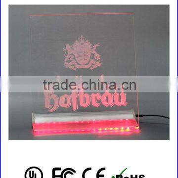 LED lighting display with acrylic panel