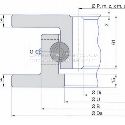 Standard I.500.22.00.A Rotary Turntbale Bearing Ring Factory Supply photo-2