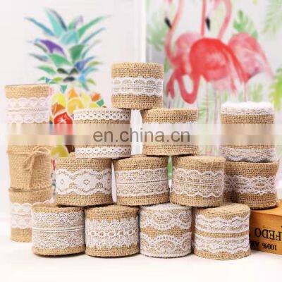 Wholesale Braid Hemp Rope Jute Burlap Lace Ribbon