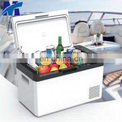 Factory Low noise quiet Dual Zone dual open car freezer 12/24v dc dual use 95L 100 Quart energy saving car fridge refrigerator