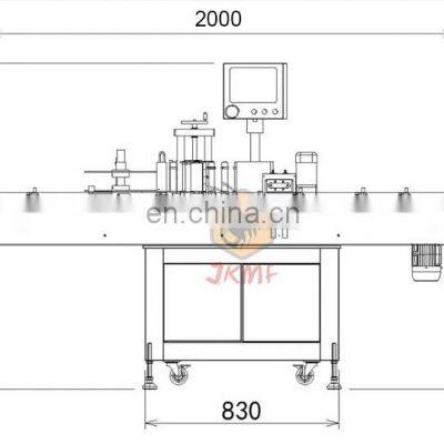 Automatic Bottle Sticker Labeling Machine for Cosmetics Jar Round Bottle Labeling Machine photo-3