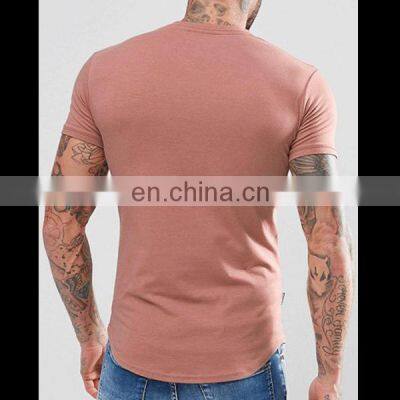 2022 Latest New Custom Cotton Deep V-Neck Blank Gym T-shirt