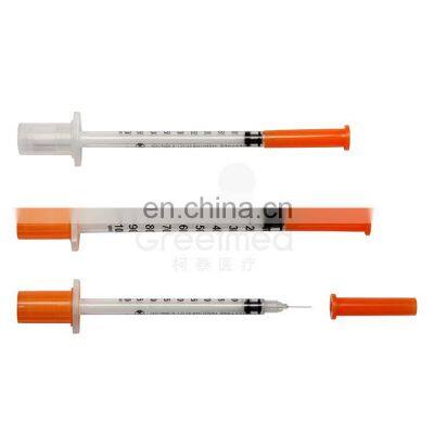 Insuline Syringe Safety Disposable U100 29g 30g 31g 0.5ml 1ml Insulin Syringe With Needles photo-2