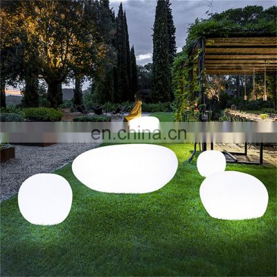 Christmas Party Wedding Holiday Garland Color Light Outdoor Home Waterproof Solar Led Ball Stone Lamp Lighting