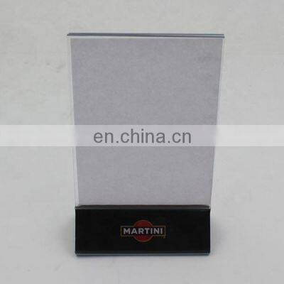 Clear Acrylic Sign Holder for Table Card Menu or Drink Display photo-2