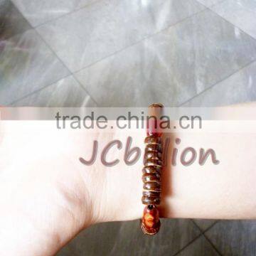 Women Men Bracelet ( Coconut Shell Beads ) Handmade natural wholesale Product