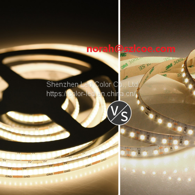 Outdoor USB Waterproof WW/NW/W 2m 320leds/m 5v Flexible Cob Led Strip Light for Bedroom photo-2