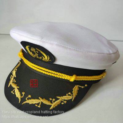 White caps, the cross-border Marine corps captain cap carnival yacht party sailor hat wholesale