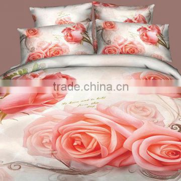 3D Printed Flower Bedding sets, 3D comforter cover set made in china