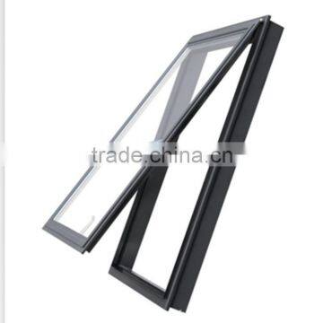 Customized aluminum chain winder residential top hung awning glass windows passed AS2047