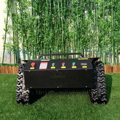 Affordable wireless radio control rubber track mowing robot for sale with best price