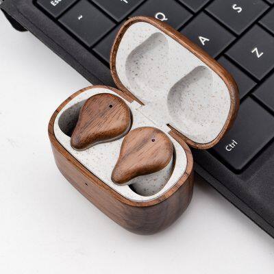 Top Fashion ENC Noise Reduction Audifonos-bluetooth Wood Earbuds TWS Earphone Headphone Wireless Bluetooth Earphones