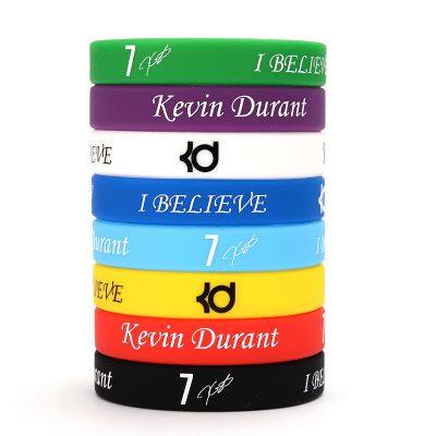 Supplier Customized Basketball Stars Wristband No.7 Basketball  Sports Team Sweat-proof High-quality Athlete Silicone Bracelet
