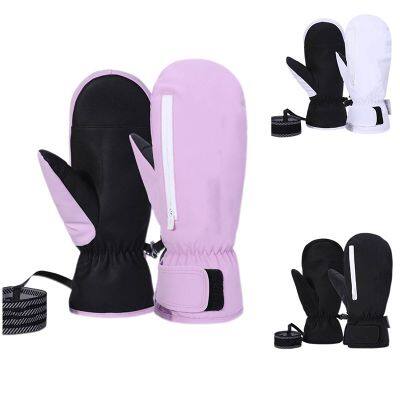 Ski gloves custom made warm keeping water proof wind proof ski gloves outdoor gloves