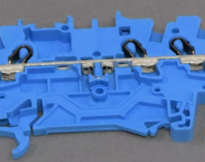 German WAGO Genuine Wanke 2001-1301 Three Wire Rail Mounted Self-locking Spring Terminal Block 1.5mm Square photo-4