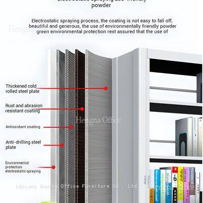 HN-ME05 Hospital Medical Records Rack, Sanitary Steel Shelving With Eco-friendly Coating, 1.26mm Heavy Duty, USA Clinic Storage Solution photo-4