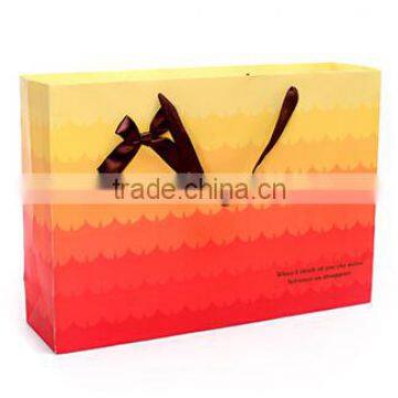 gradient color good quality custom paper gift bag