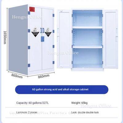 Industrial PP Chemical Storage Cabinet | Heavy-Duty, Double-Lock Safety | for Factory Corrosive Liquids photo-3