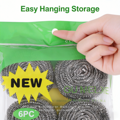 High Quality 6pcs Stainless Steel Scourer for Kitchen Clean photo-2