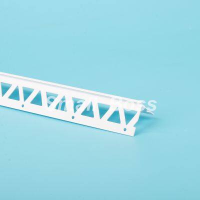 Bordado de canto de vinil flexível em PVC para revestimento de argamassa CB2