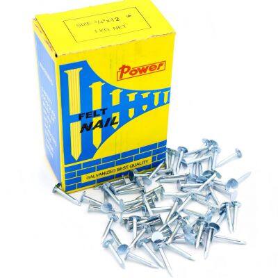 Felt Clout Nails Roofing Nails With Flat Head 1inhc 2inch 3inch 4inch Factory Supply