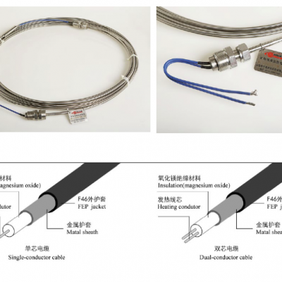 Mineral Insulated Heating Cable MI Cable for High Temperature Industrial Heat Tracing