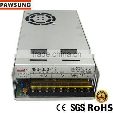 NES-350-12 Pawsung Factory price 350w 12v Switching Power supply 2 years warranted OEM & ODM